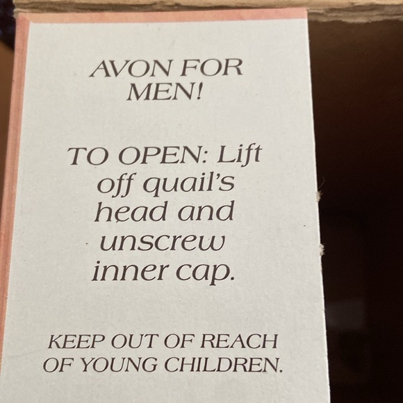 Vintage AVON Quail Decanter Wild Country Men Aftershave Original Box Full 1970s - Picture 10 of 11